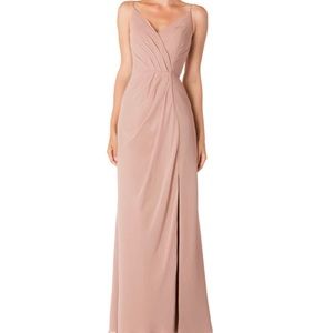 Bari Jay bridesmaid dress pink nude